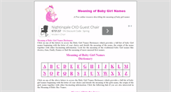 Desktop Screenshot of newbornlittleladies.com